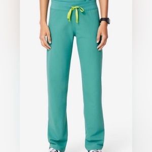 💚 FIGS Women Livingston™ Basic Scrub Pants EUC Marine Size Medium
